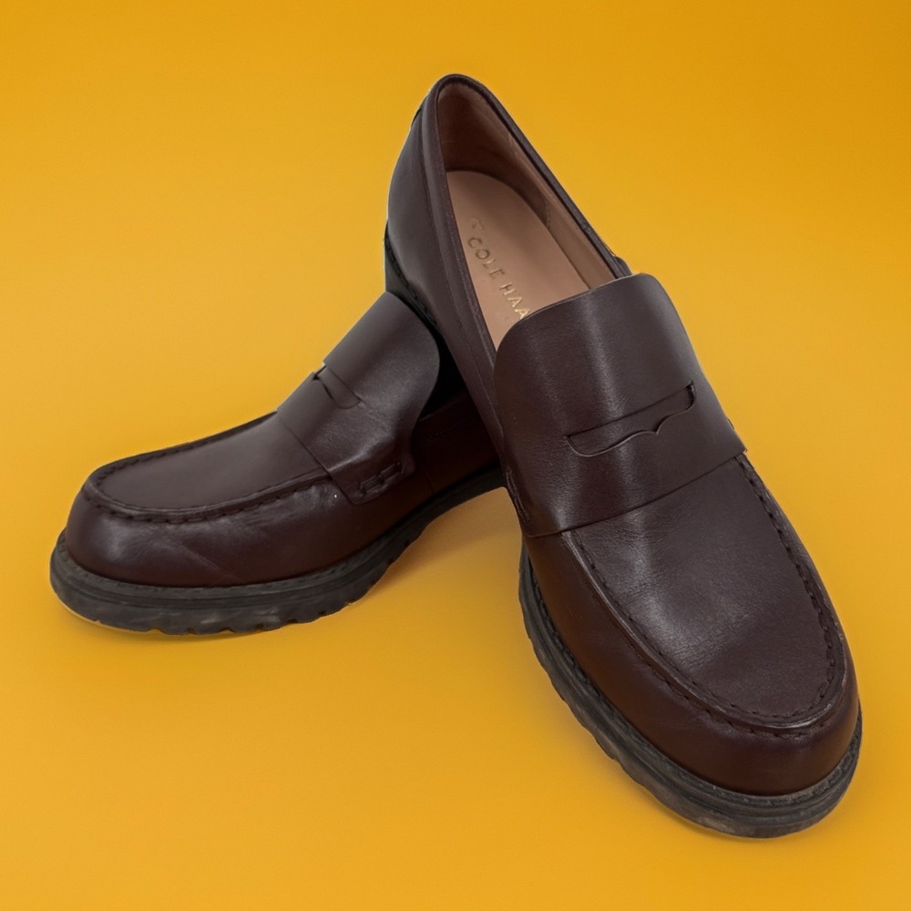 Women's Cole Haan Camea Lug Loafer 7B Chocolate Madeira   Business Casual